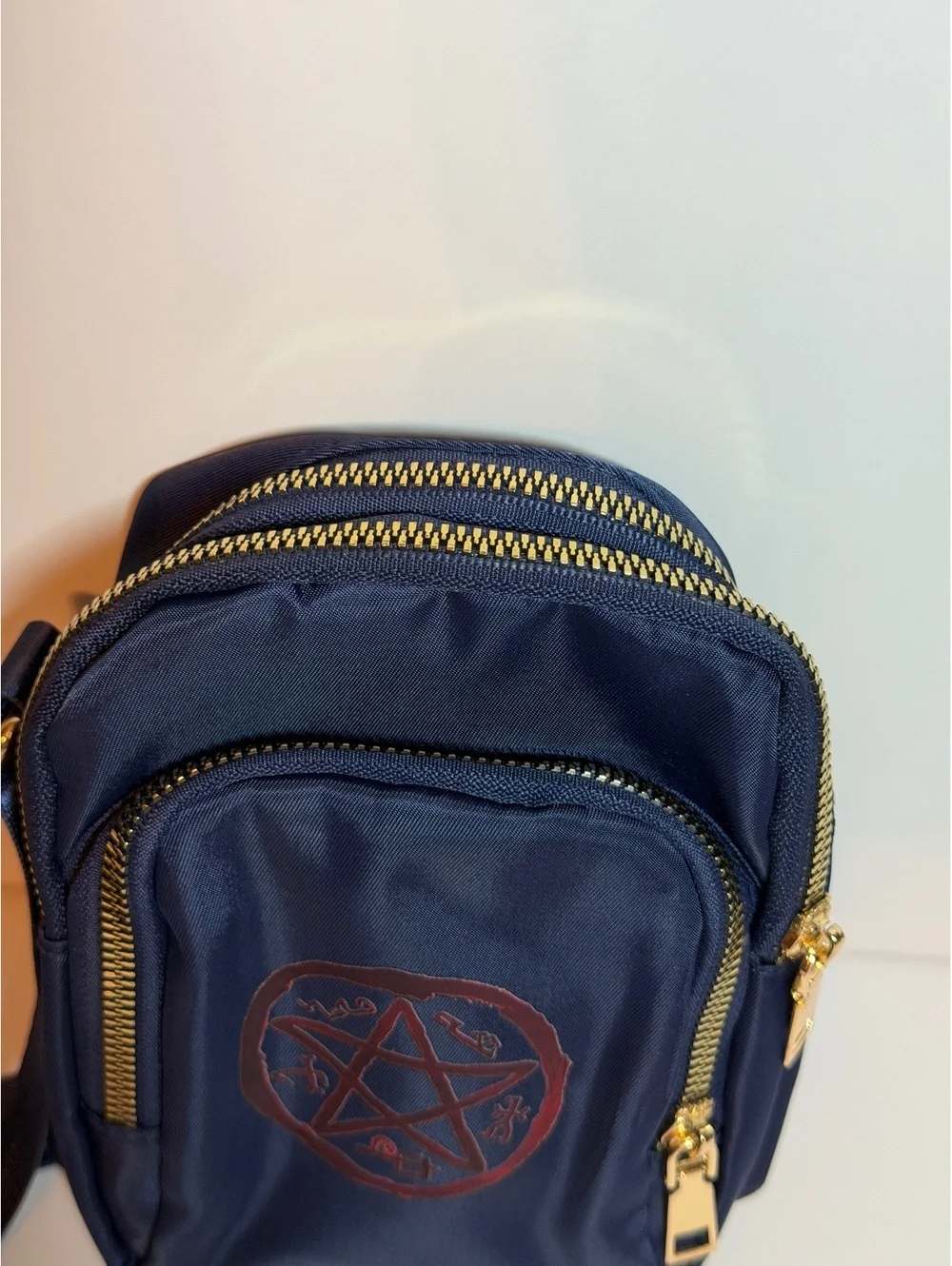 Supernatural small crossbody bag. Navy blue. New